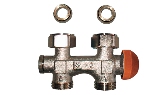 Узел HERZ TS-3000 прямой для 2-трубных систем