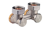 Узел нижнего подключения угловой,  для двухтрубных систем R388, 1/2"M x 3/4"E, Giacomini, Ограниченно годен
