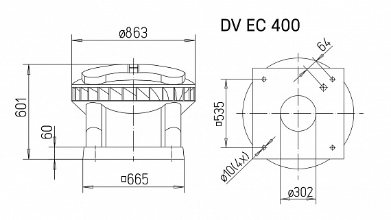 Вентилятор DV EC Eco